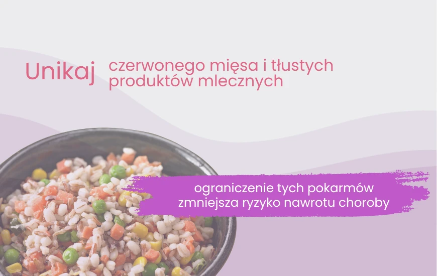 Unikaj czerwonego mięsa i tłustych produktów mlecznych1