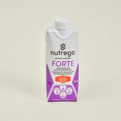 Nutrego FORTE 12 x 330 ml o smaku poziomki