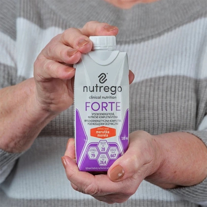 Nutrego FORTE 330 ml morela (12 szt.) KRÓTKA DATA