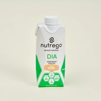 Nutrego DIA 12 x 330 ml o smaku orzechowym - płynna dieta dla diabetyków