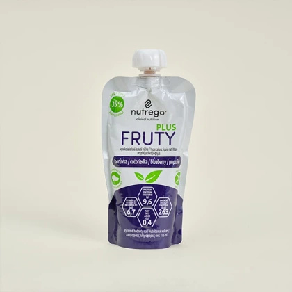 Nutrego FRUTY PLUS 4 x 175 ml z zawartością jagód