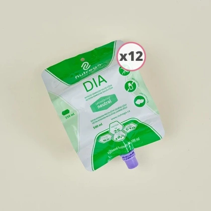 Nutrego DIA 500 ml neutralny (12 szt.) do zgłębnika / PEG - KRÓTKA DATA