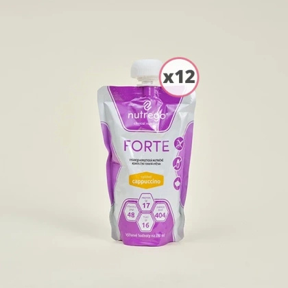 Nutrego FORTE 12 x 200 ml o smaku cappucino KRÓTKA DATA