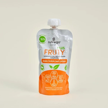 Nutrego FRUTY PLUS 175 ml brzoskwinia (4 szt.) KRÓTKA DATA