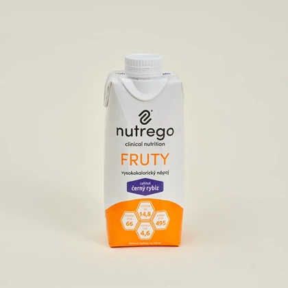 Nutrego FRUTY 330 ml czarna porzeczka (12 szt.) KRÓTKA DATA