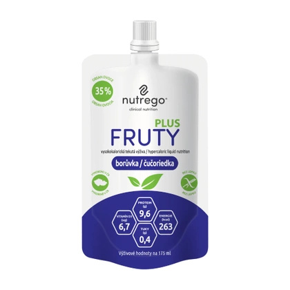 Nutrego FRUTY PLUS 175 ml jagoda (4 szt.)