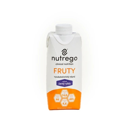 Nutrego FRUTY 330 ml czarna porzeczka (12 szt.) KRÓTKA DATA