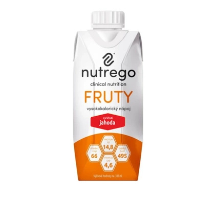 Nutrego FRUTY truskawka 330 ml (12 szt.)