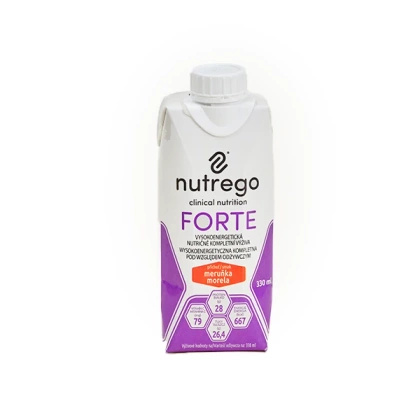Nutrego FORTE 330 ml morela (12 szt.) KRÓTKA DATA