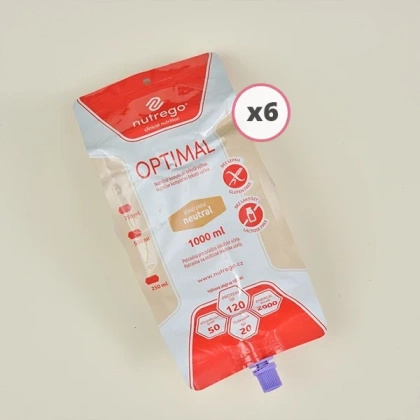 Nutrego OPTIMAL 6 x 1000 ml o smaku neutralnym do zgłębnika / PEG