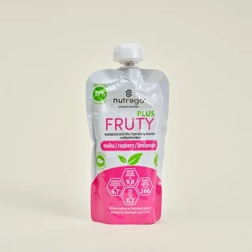 Nutrego FRUTY PLUS 4 x 175 ml z zawartością malin