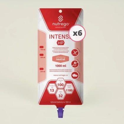Nutrego INTENSE HP 6 x 1000 ml o smaku neutralnym do zgłębnika / PEG