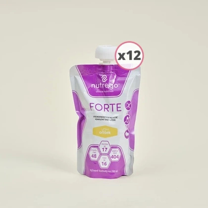 Nutrego FORTE 12 x 200 ml o smaku orzechów KRÓTKA DATA