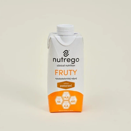 Nutrego FRUTY 12 x 330 ml o smaku pomarańczy