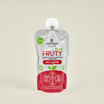 Nutrego FRUTY PLUS 4 x 175 ml z zawartością jabłka