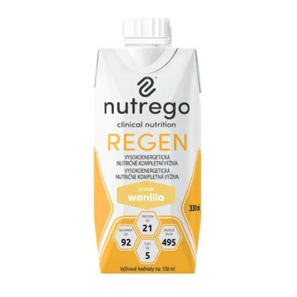 Nutrego REGEN wanilia 330 ml (12 szt.) wysokowęglowodanowa dieta doustna