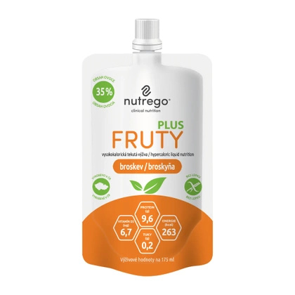 Nutrego FRUTY PLUS jabłko-brzoskwinia 175 ml (4 szt.)